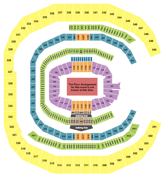 Mercedes-Benz Stadium Chick-fil-A Kickoff Seating Chart